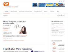 Tablet Screenshot of idiomasfuera.net